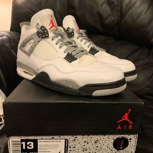 Air Jordan 4 Retro WHITE CEMENT (2016) Size 13